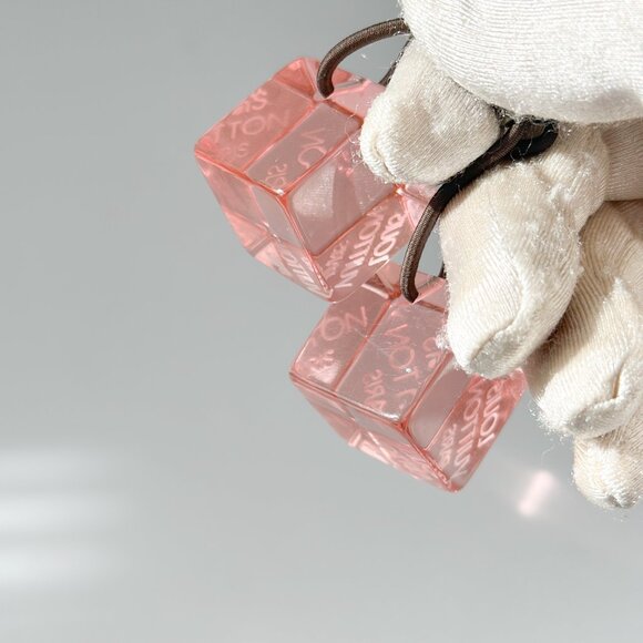 Louis Vuitton Cube Hair Tie - Pink - Picture 9 of 10